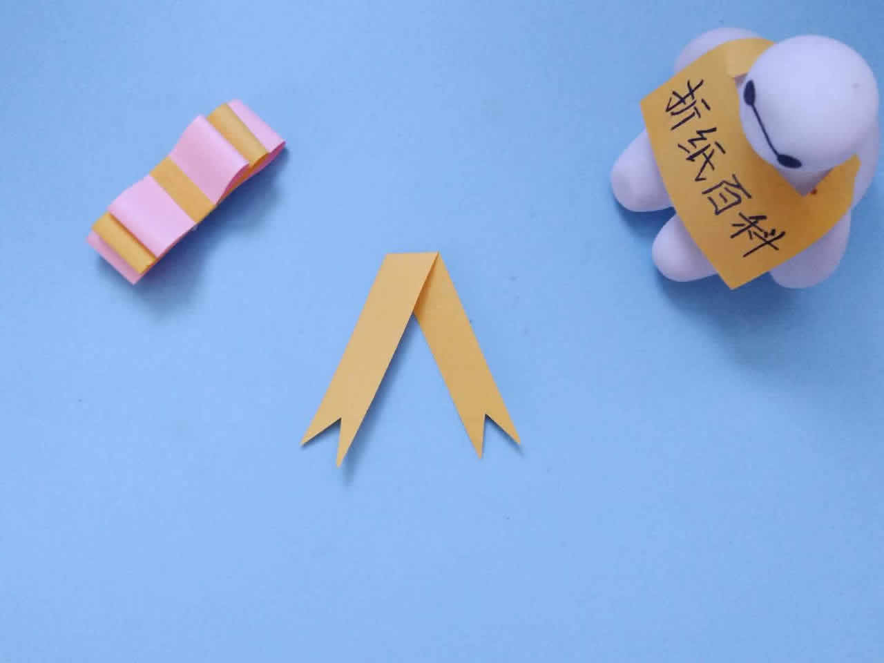 非常漂亮的蝴蝶结折纸，简单几步就做好，手工DIY折纸图解教程