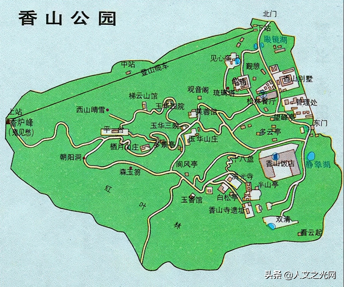 厦门香山公园地图图片