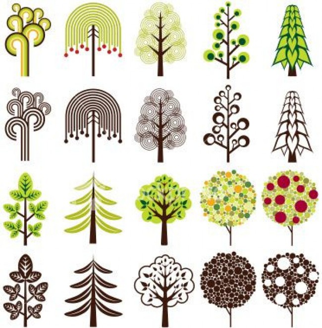 画一个简单的小树 100种简单可爱的小树简笔画画法